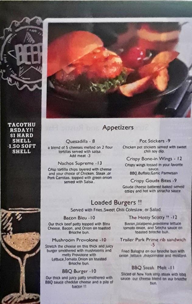Scotty's Grub and Pub Menu image 1
